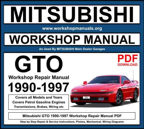 1994 mitsubishi 3000gt repair manual