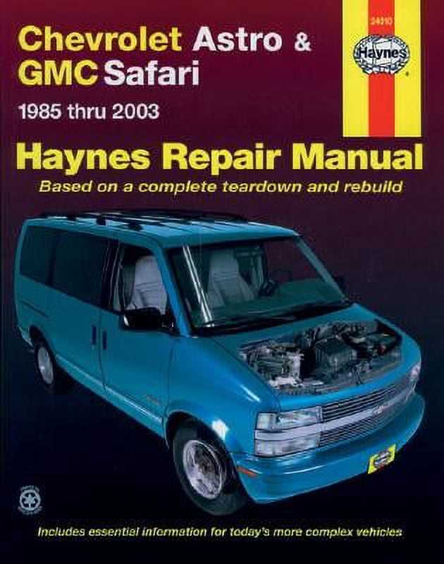 1994 chevy astro van repair manual