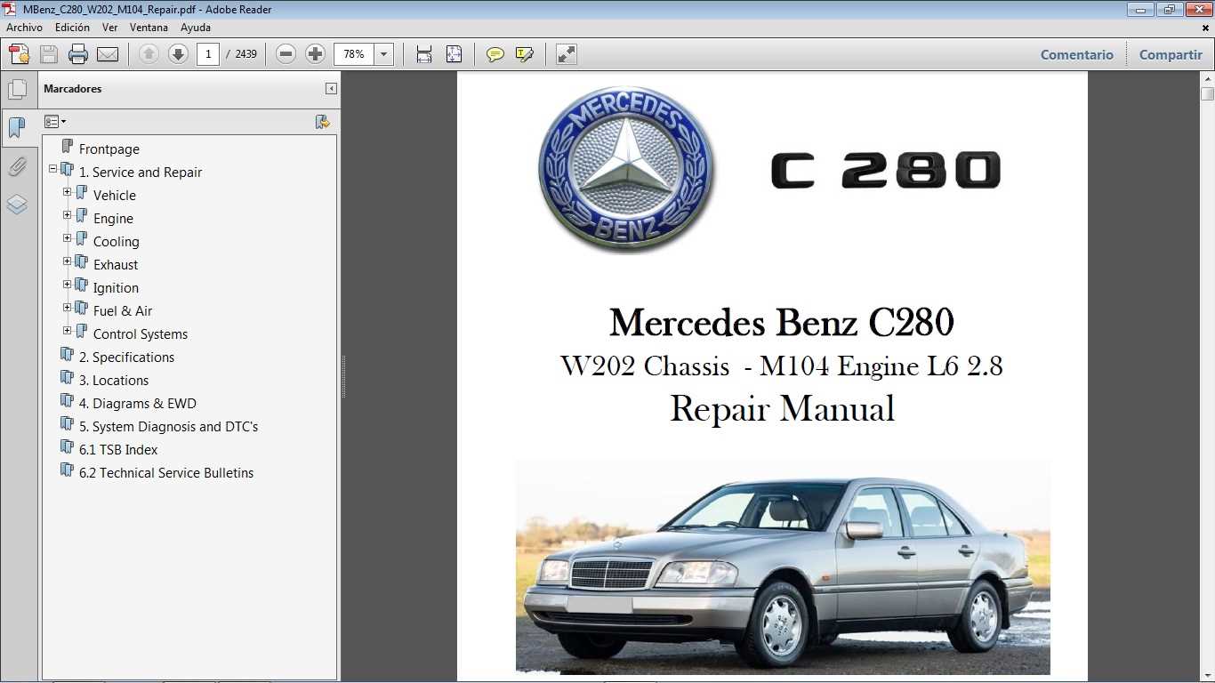 1995 mercedes benz c280 repair manual