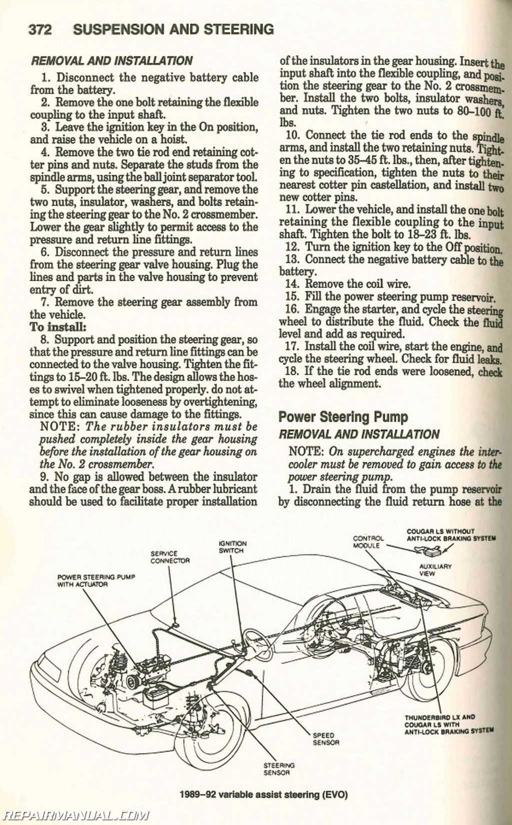 1995 ford thunderbird repair manual