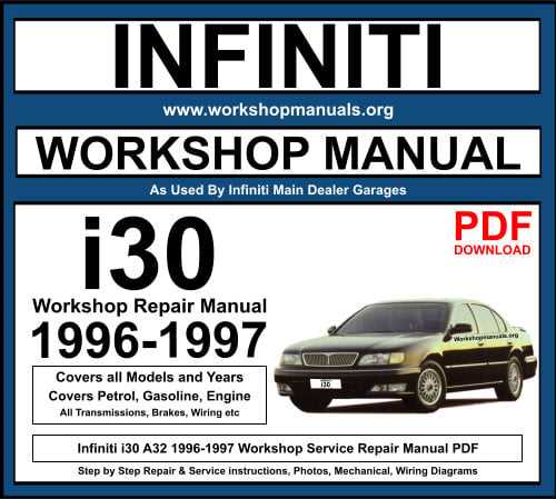 1996 infiniti i30 repair manual