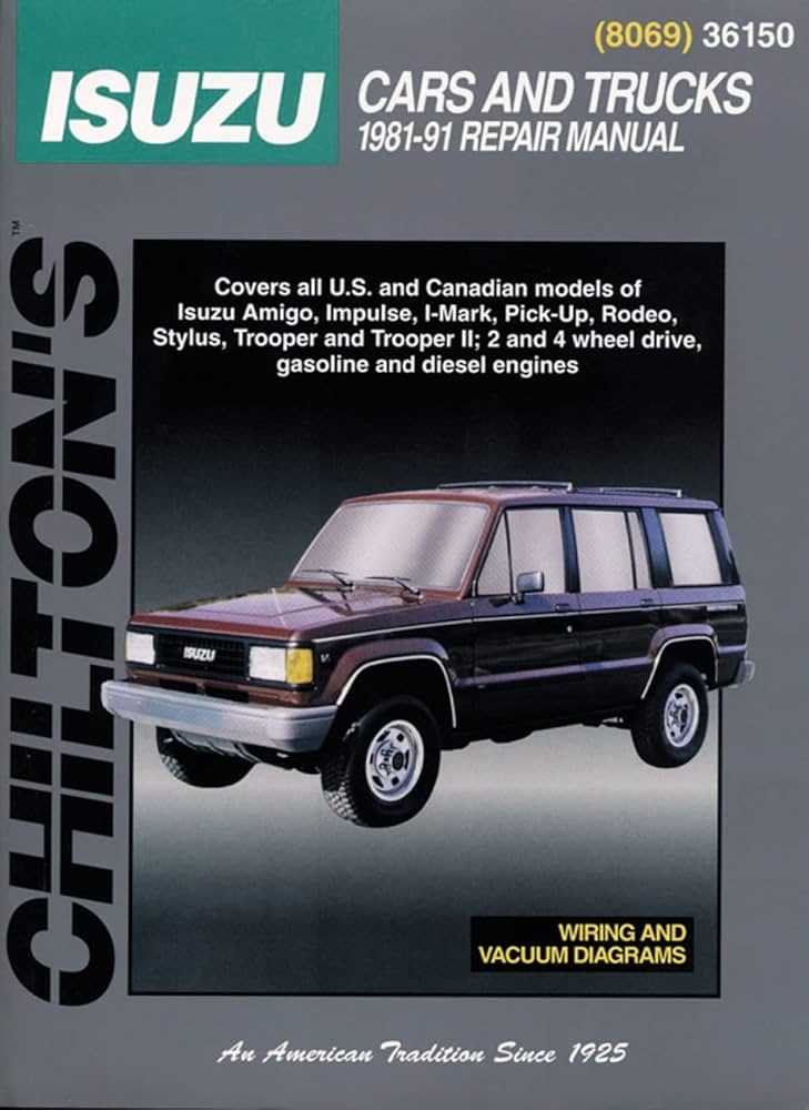 1996 isuzu rodeo repair manual