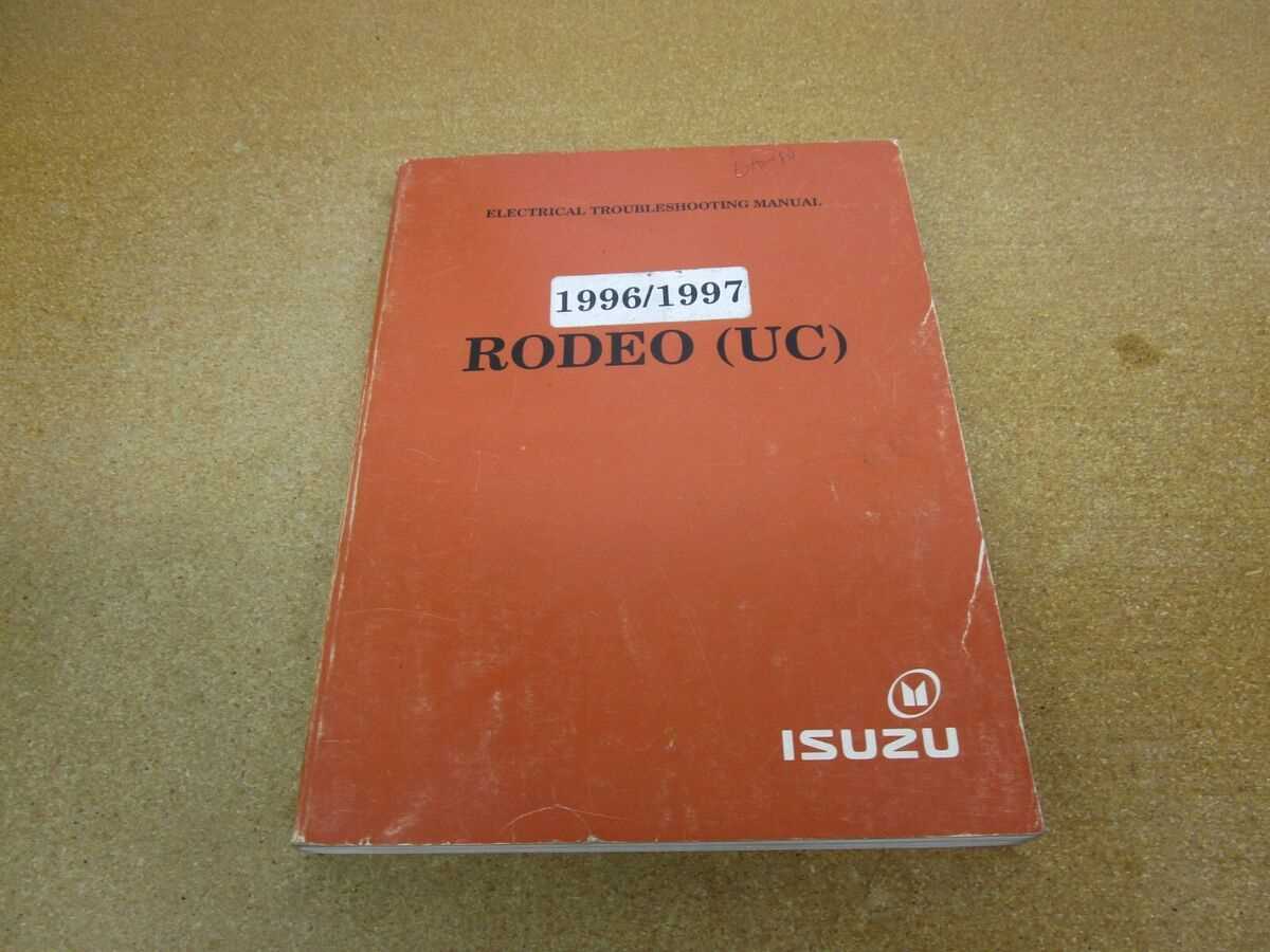 1996 isuzu rodeo repair manual