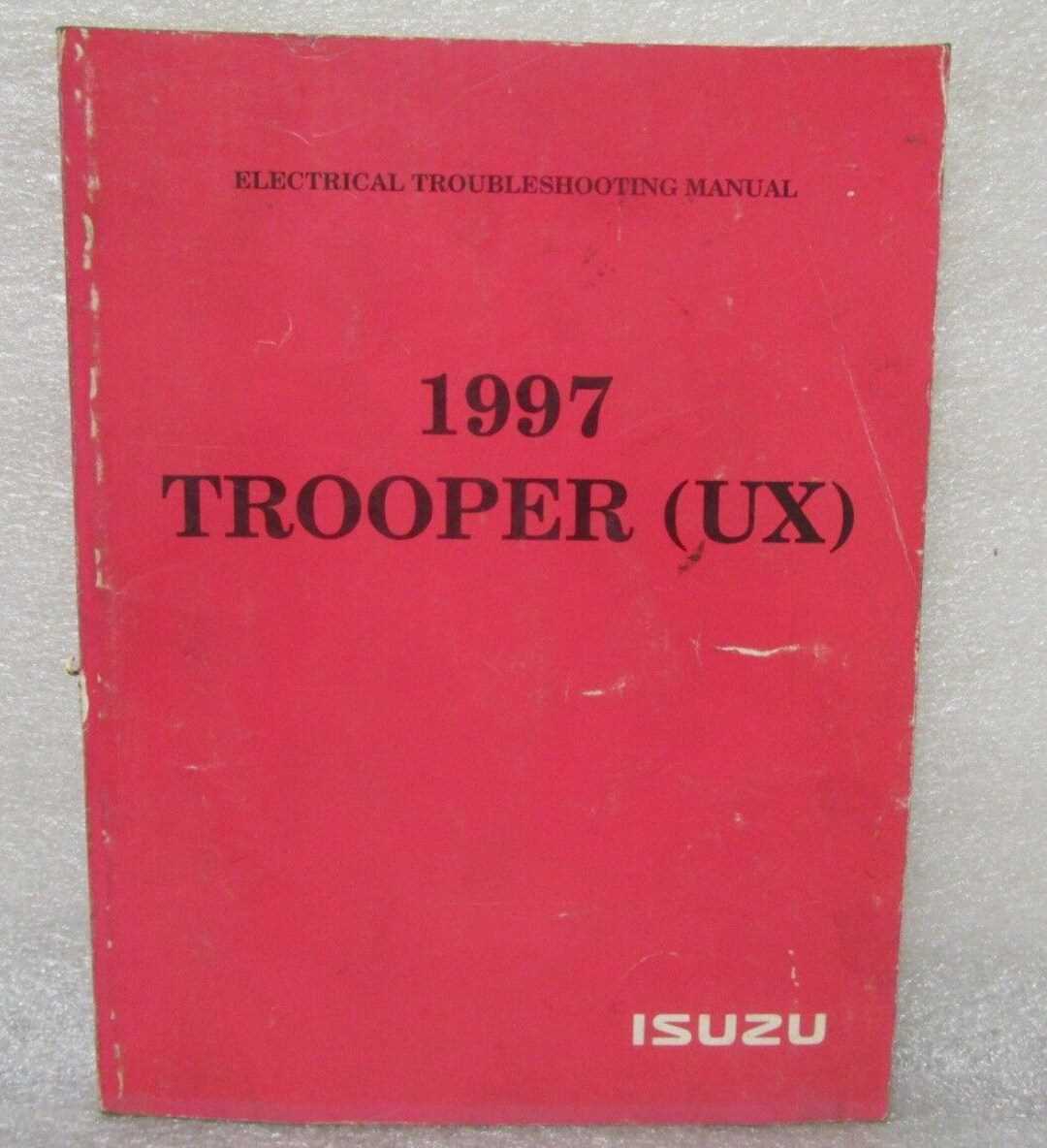 1996 isuzu trooper repair manual