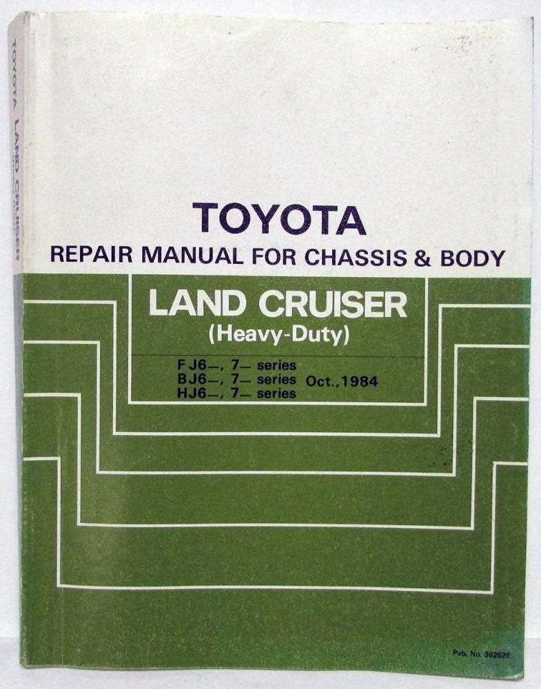 1996 toyota land cruiser repair manual