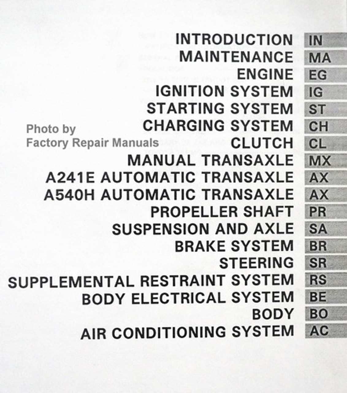 1996 toyota rav4 repair manual