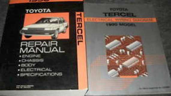 1996 toyota tercel repair manual