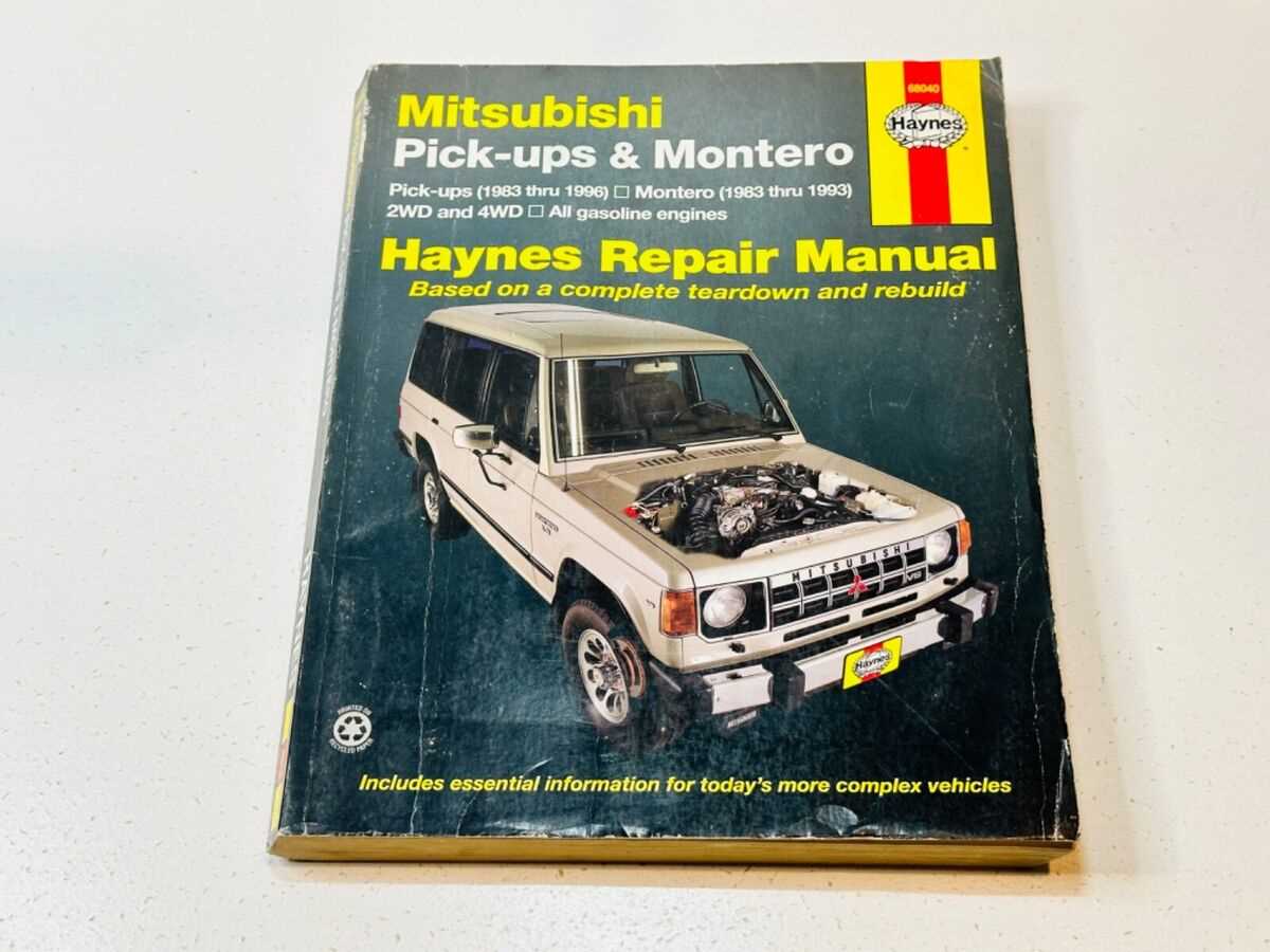 1996 mitsubishi montero repair manual