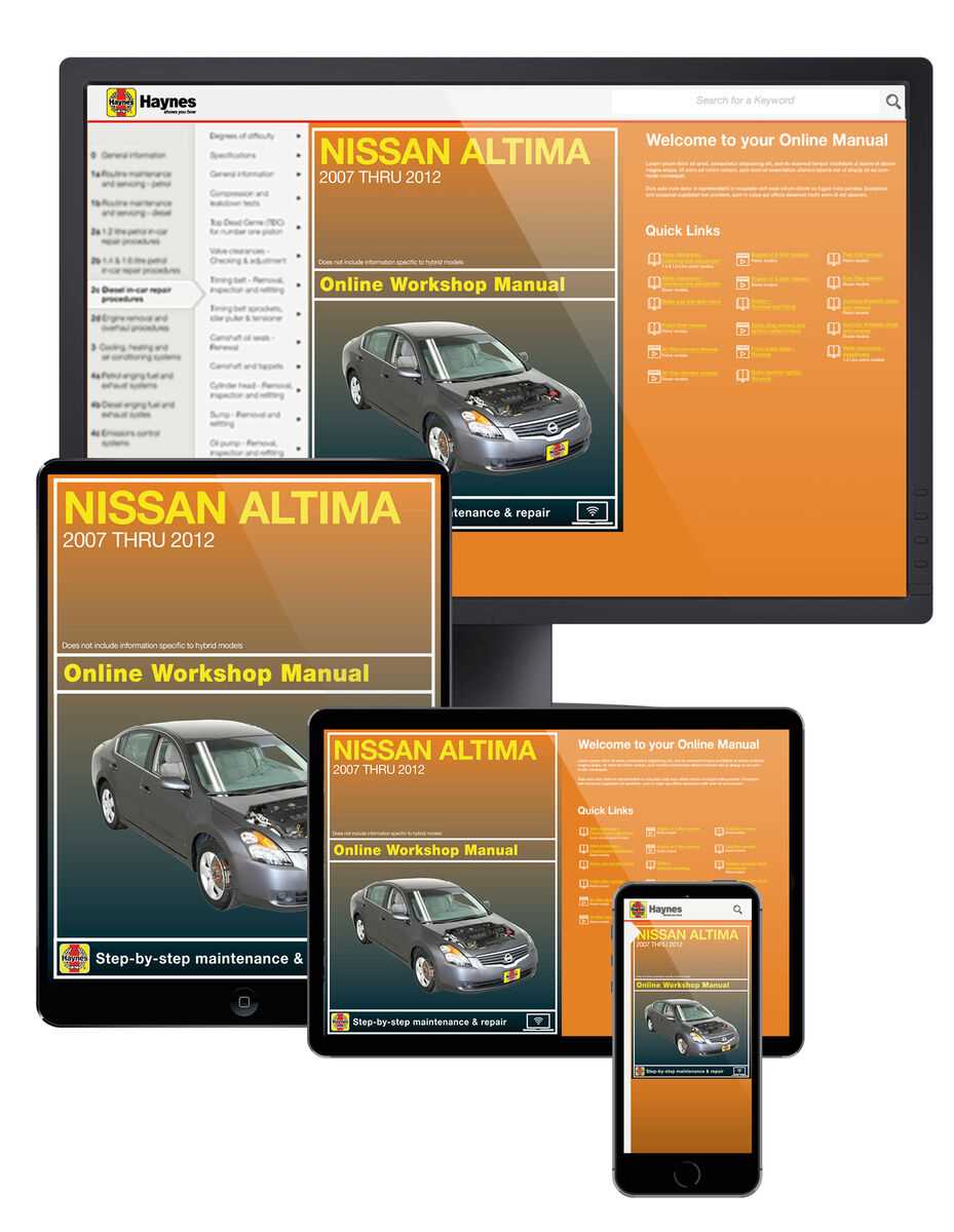 1996 nissan altima repair manual