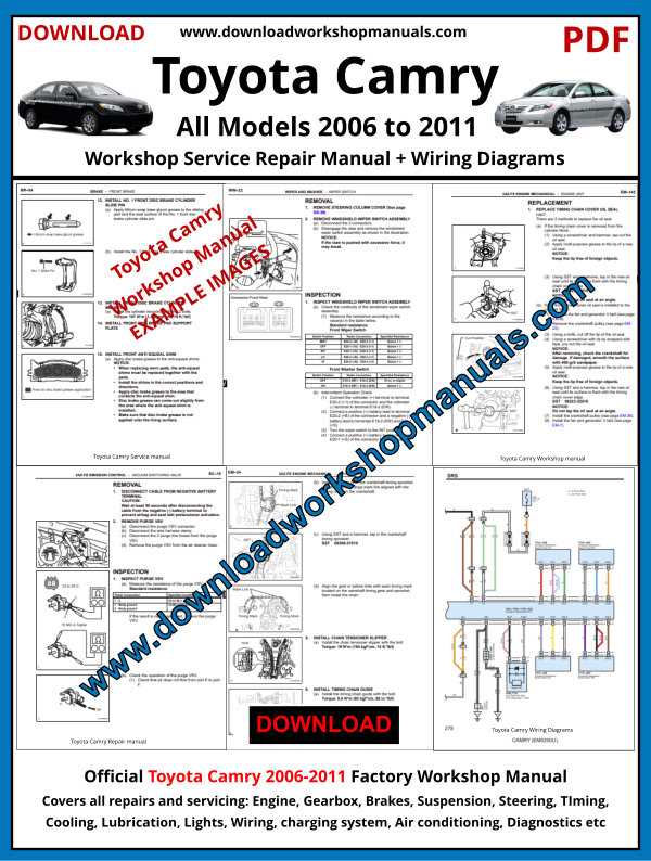 1996 toyota camry repair manual