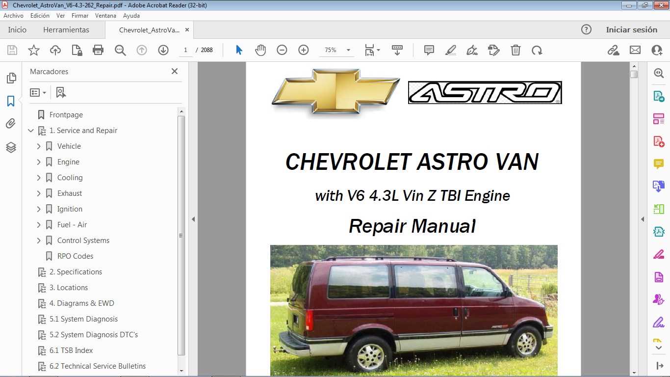 1997 chevy astro van repair manual