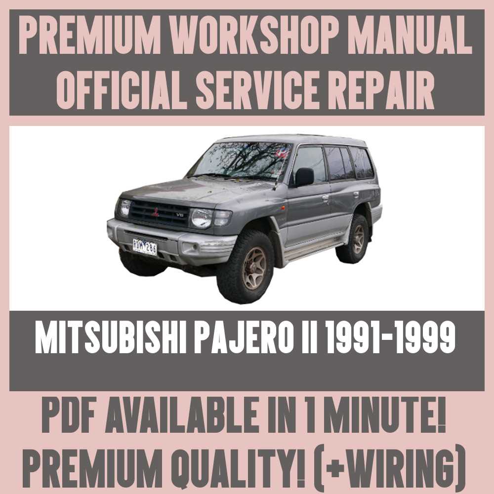 1997 mitsubishi montero repair manual