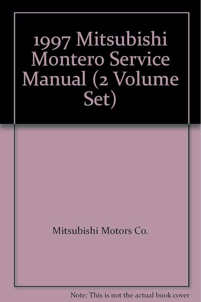 1997 mitsubishi montero repair manual