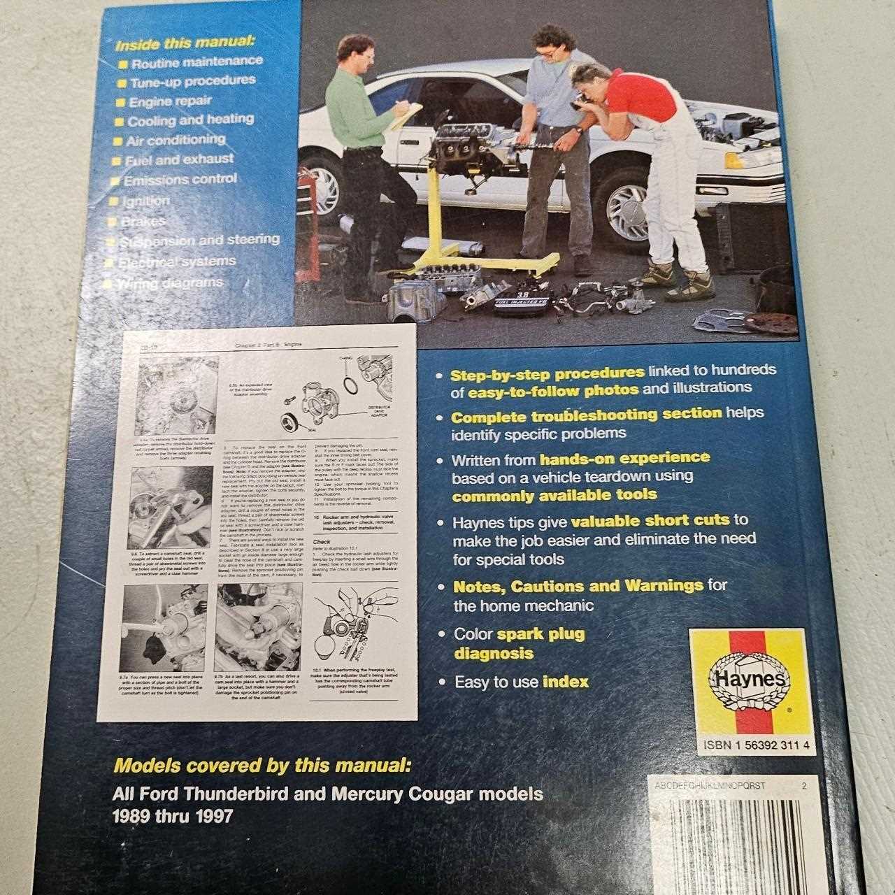 1997 ford thunderbird repair manual