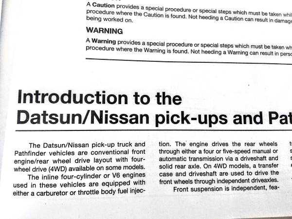 1997 nissan pickup repair manual