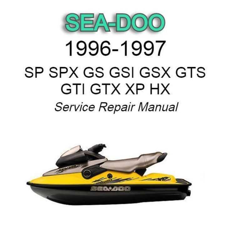 1997 seadoo repair manual