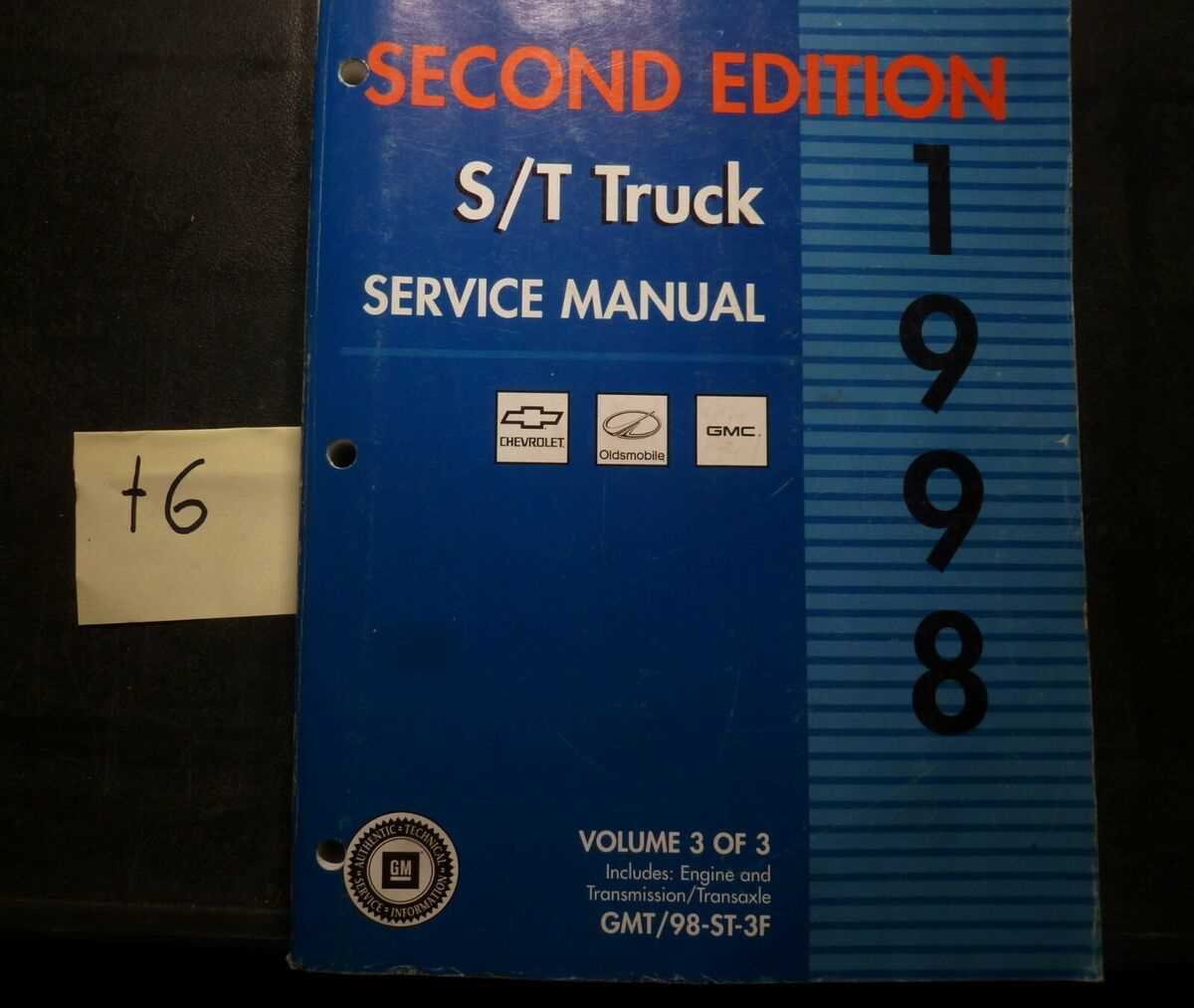 1998 chevy s10 repair manual