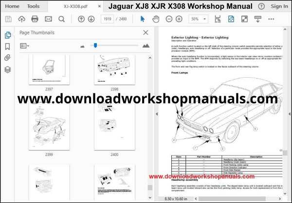 1998 jaguar xj8 repair manual