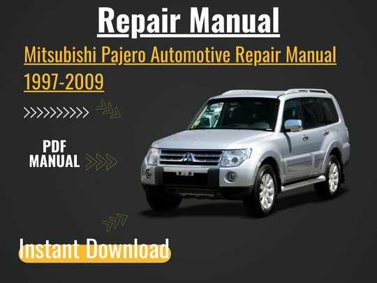 1998 mitsubishi montero sport repair manual