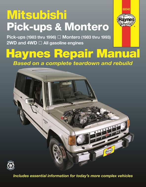 1998 mitsubishi montero sport repair manual