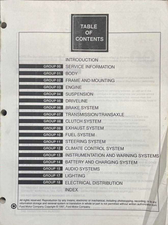 1998 mustang repair manual