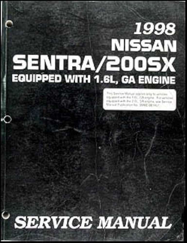 1998 nissan sentra repair manual