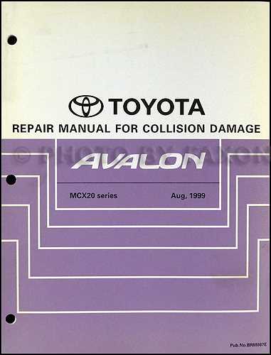 1998 toyota avalon repair manual