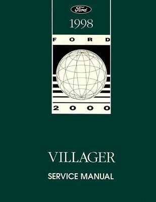 1998 mercury villager repair manual