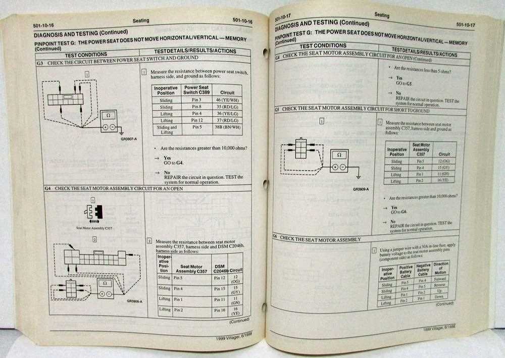 1998 mercury villager repair manual