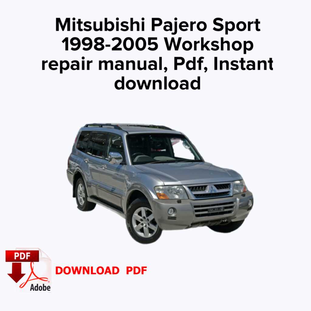 1998 mitsubishi montero repair manual