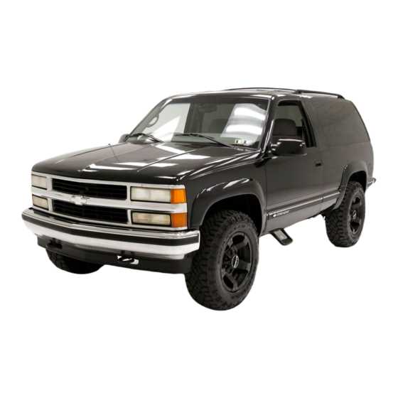 1999 chevrolet tahoe repair manual