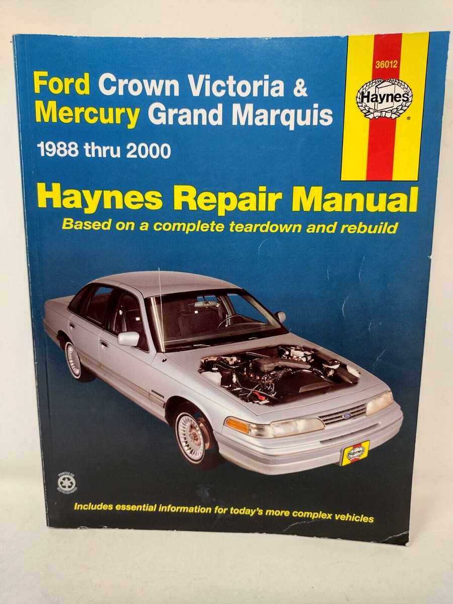 1999 mercury grand marquis repair manual