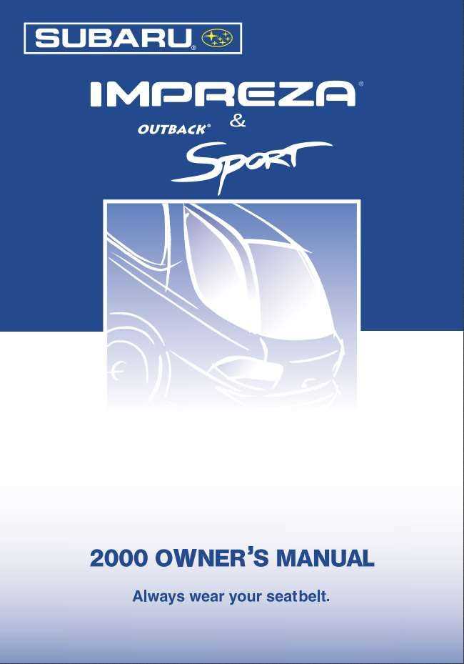 1999 subaru impreza outback sport repair manual