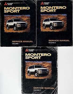 1999 mitsubishi montero repair manual