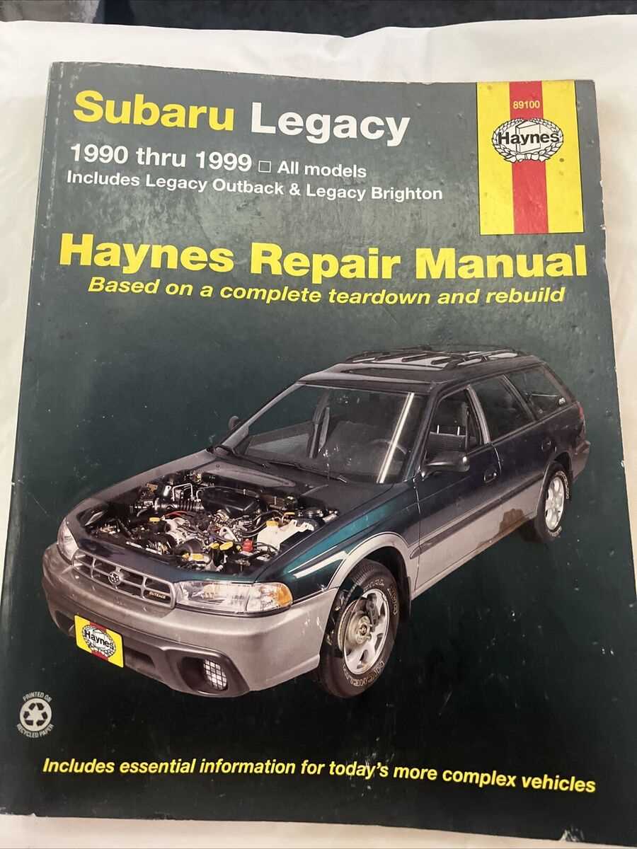 1999 subaru impreza outback sport repair manual