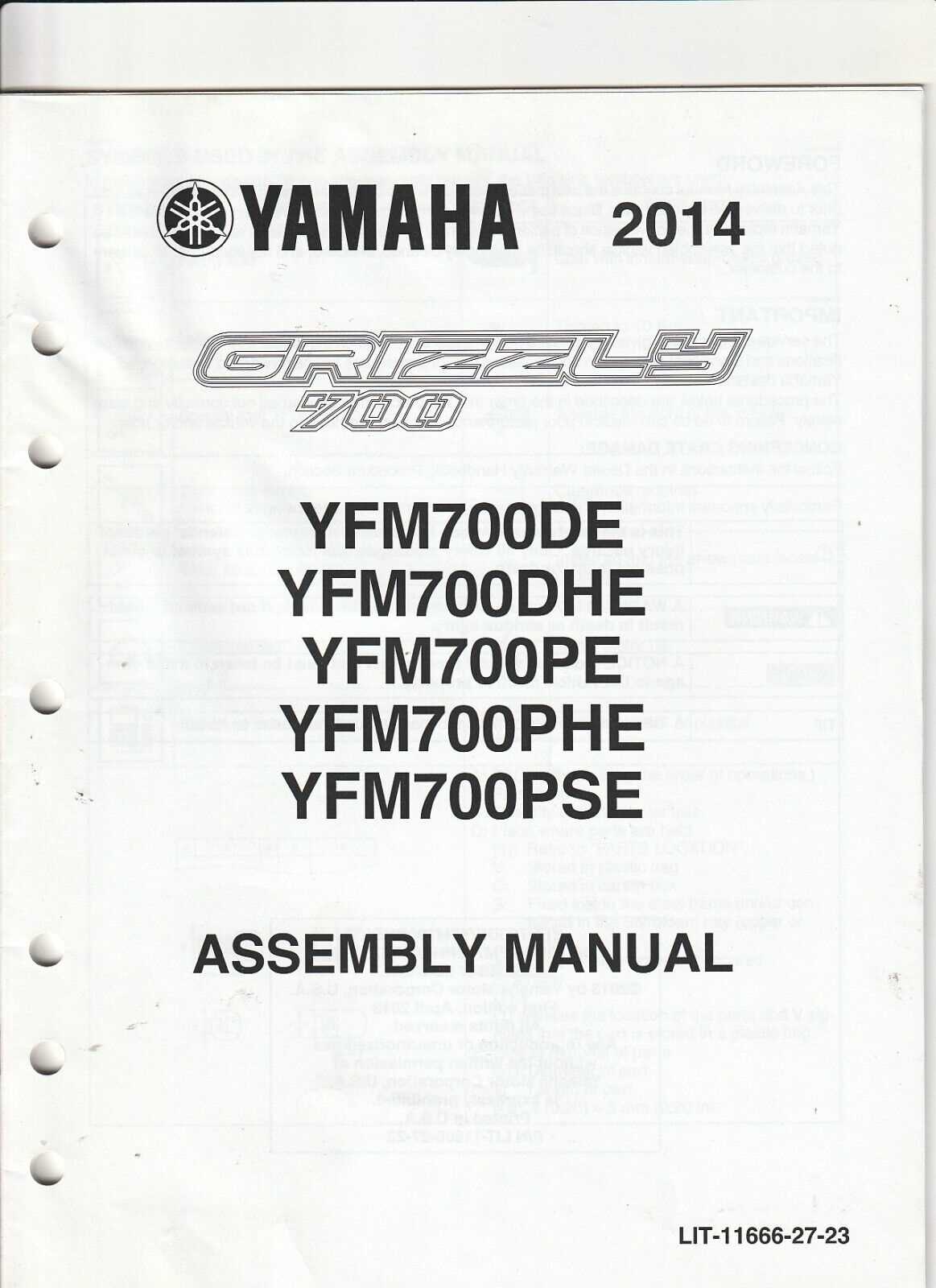 1999 yamaha grizzly 600 repair manual