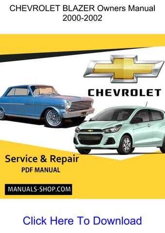 2000 chevy blazer repair manual