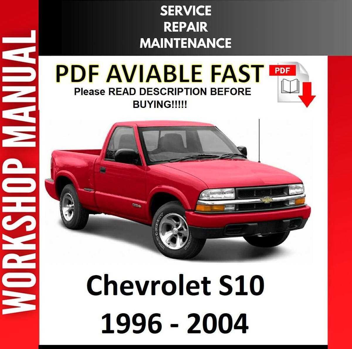 2000 chevy s10 repair manual