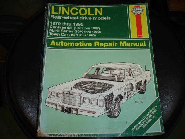 2000 lincoln town car repair manual