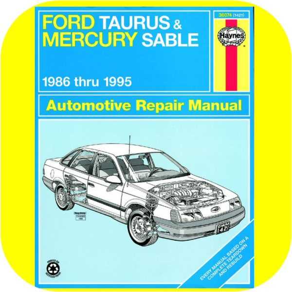 2000 mercury sable repair manual