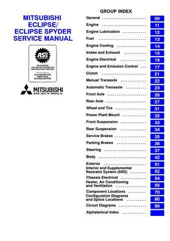 2000 mitsubishi eclipse repair manual