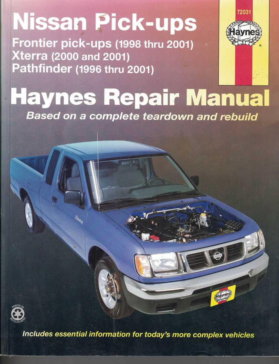 2000 nissan frontier repair manual