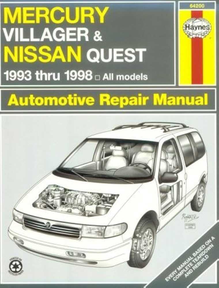 2000 nissan quest repair manual