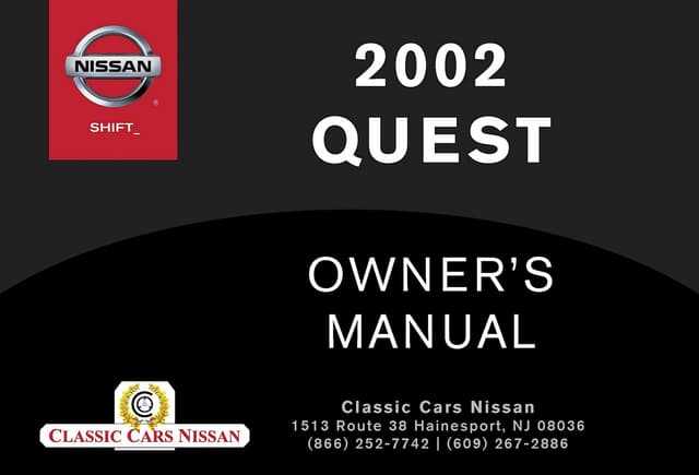 2000 nissan quest repair manual