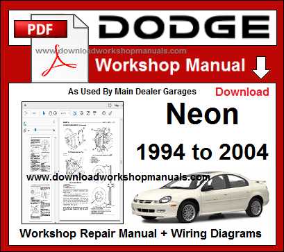 2000 plymouth neon repair manual