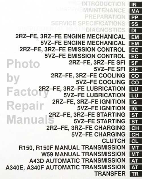 2000 tacoma repair manual