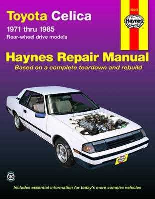 2000 toyota celica gt repair manual