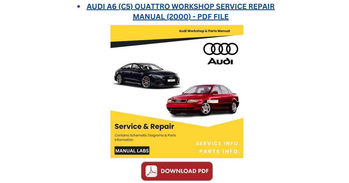 2000 audi a6 repair manual