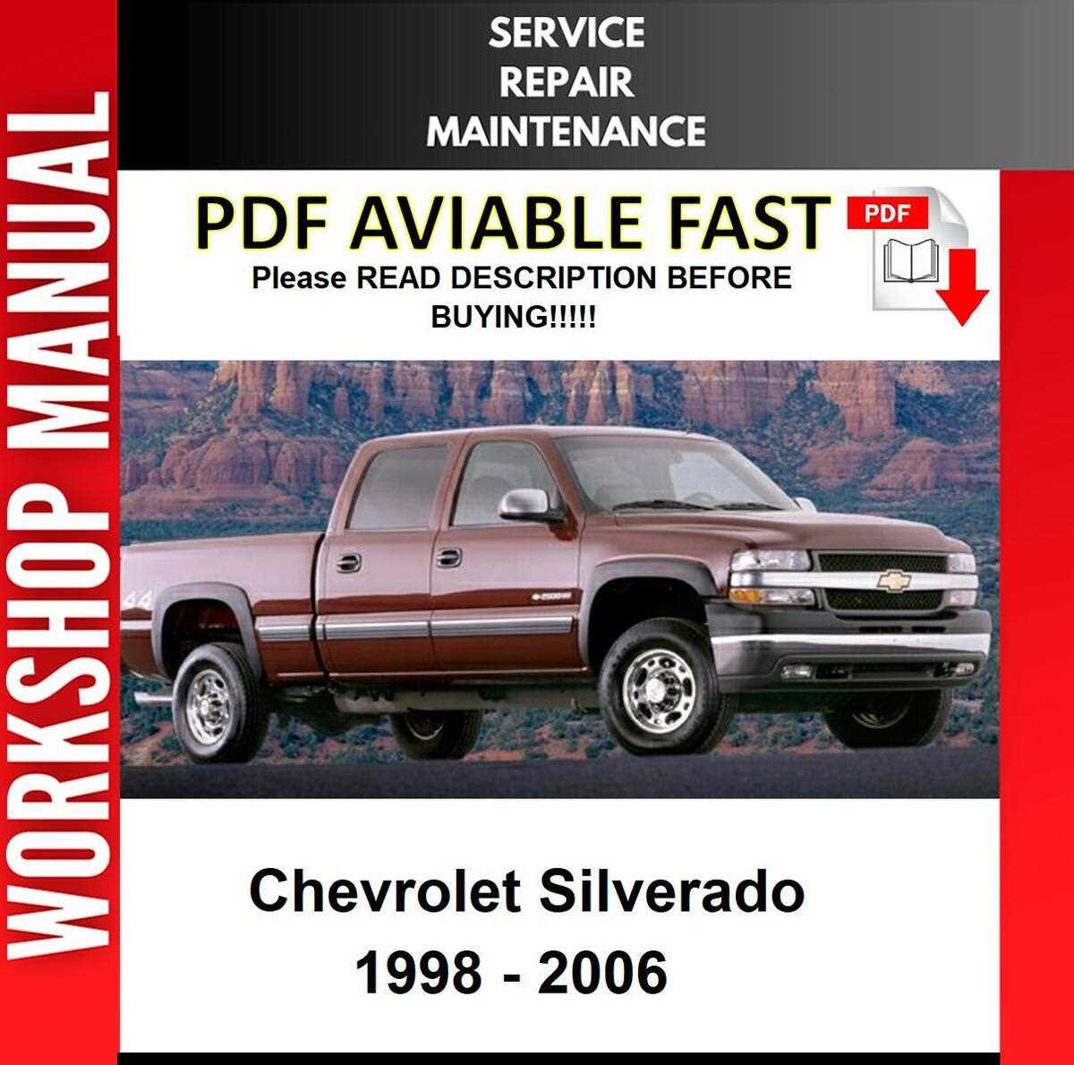 2000 chevy silverado 2500 repair manual