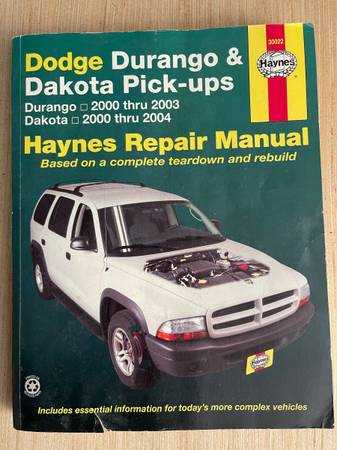 2000 dodge durango repair manual